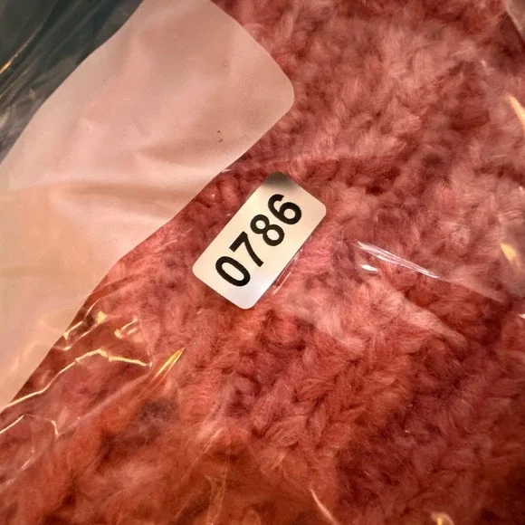 New York Company Pink Chunky Knit Ribbed Beanie‎ Hat Cozy Winter Warm - Picture 7 of 7